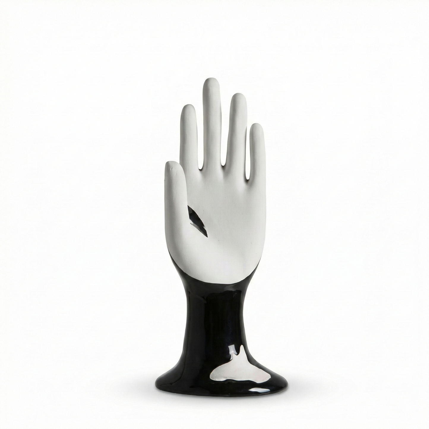 The Black Ceramic Palm Decor