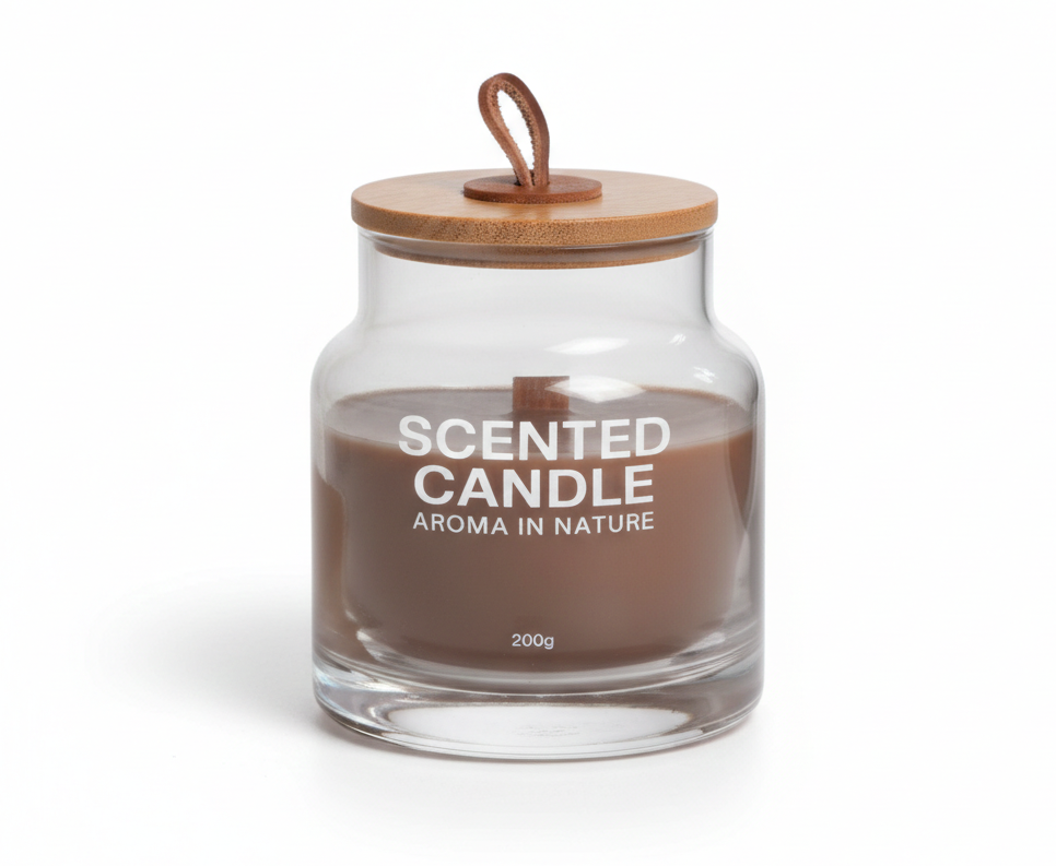 The Thick Glass Wax Candle (Coffee)