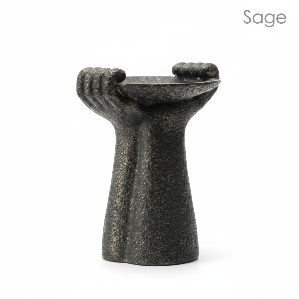 The Hammered Atlas Pedestal