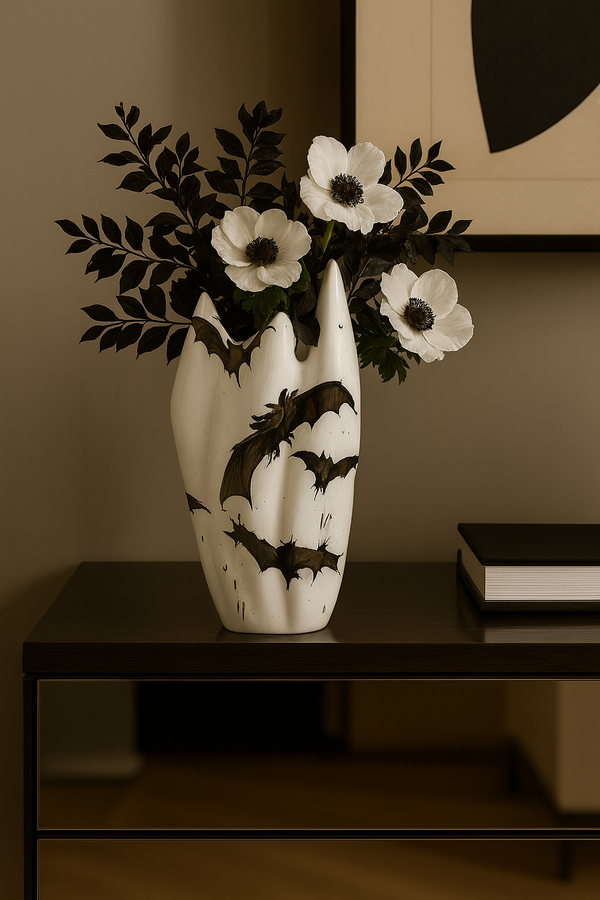 Abstract Ink Vase