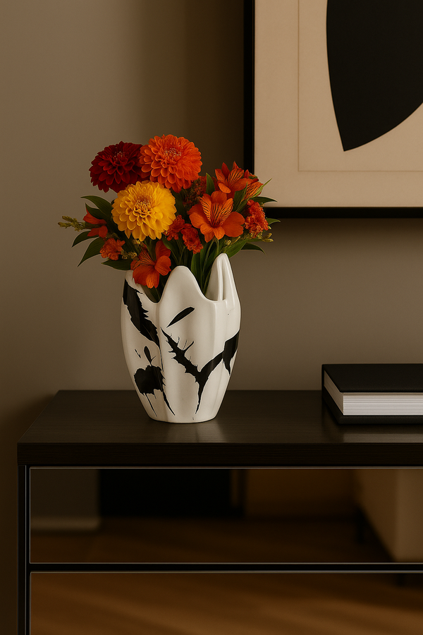 Abstract Ink Vase [Small]