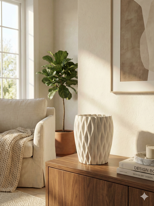 The Pleated Blanc Vessel