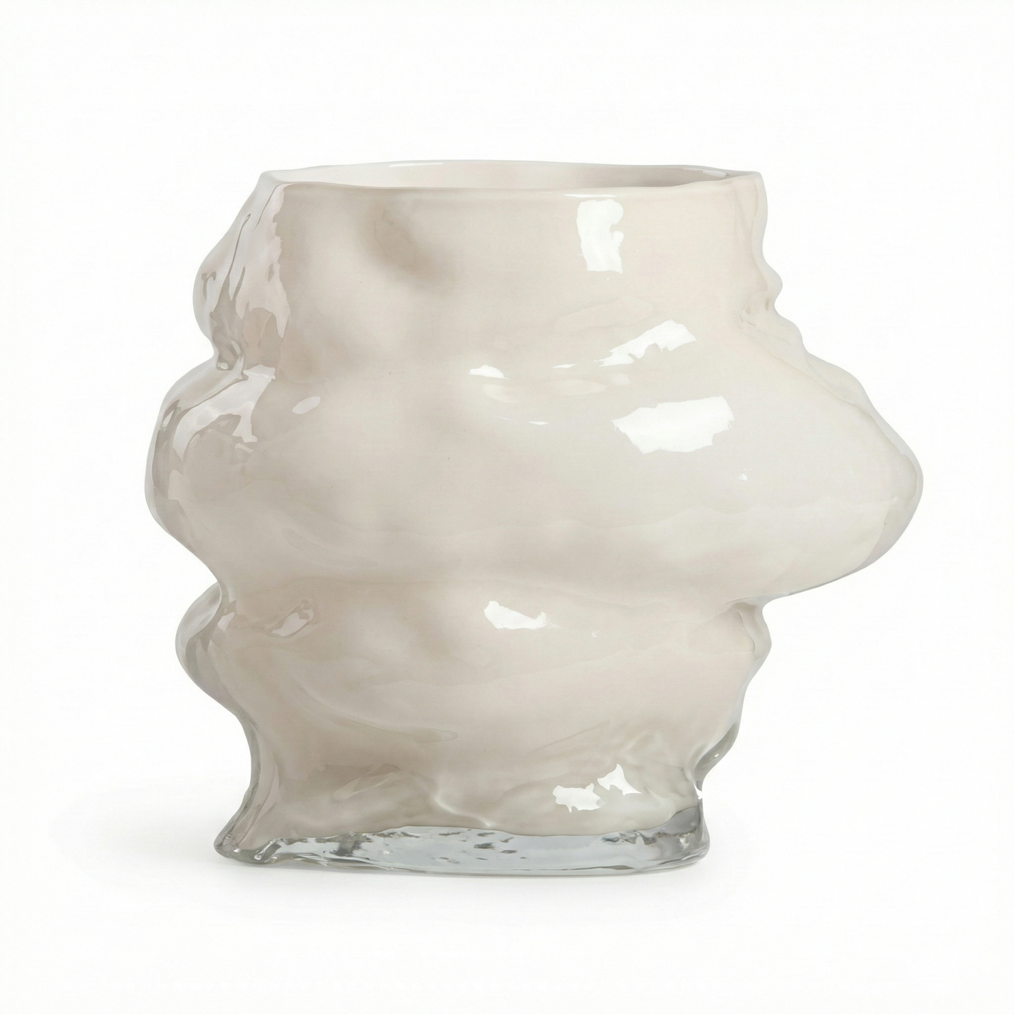 The White Meteorite Vase (High - Small)