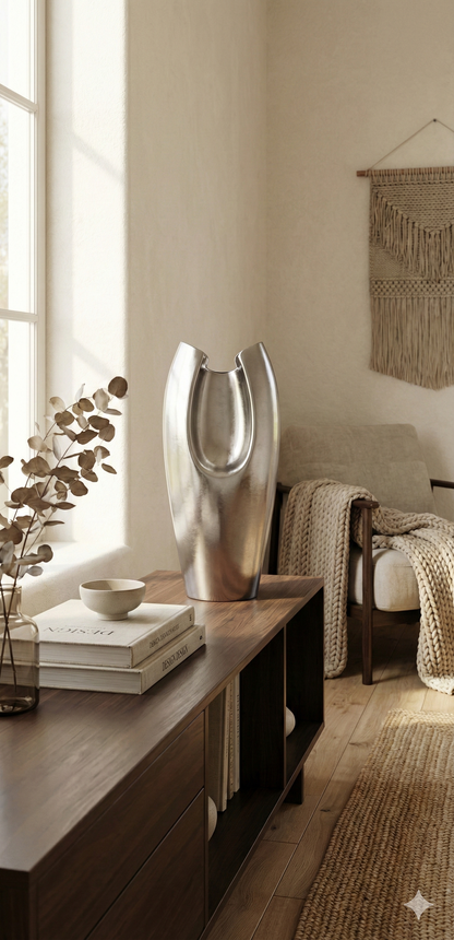 The Marcus Matte Silver Vase