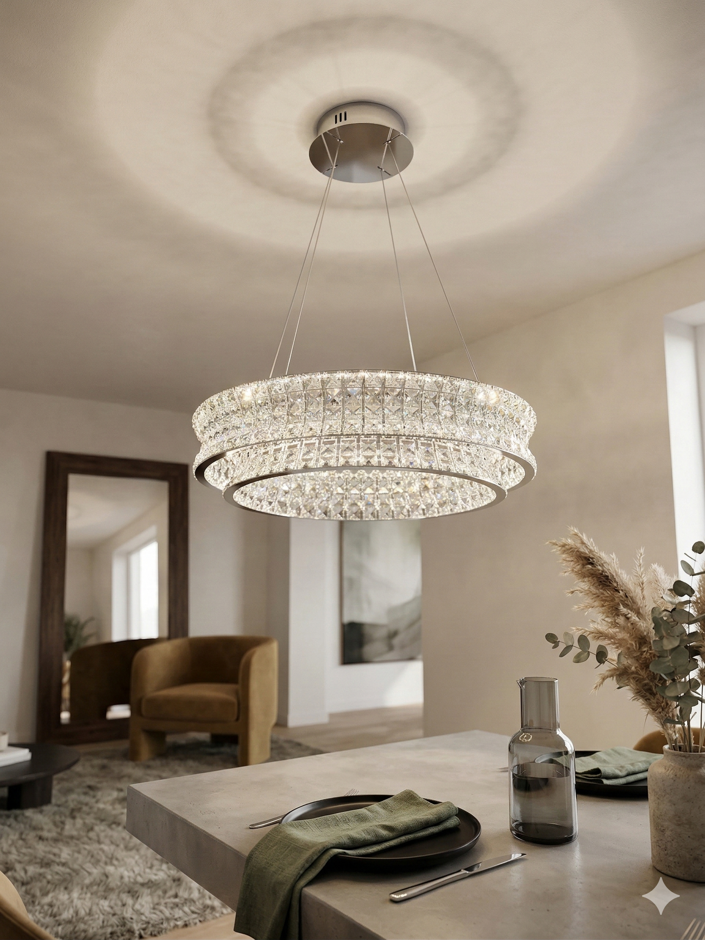 The Solstice Halo Chandelier