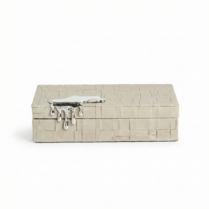 The Water Drop Decorative Box Light Grey - S