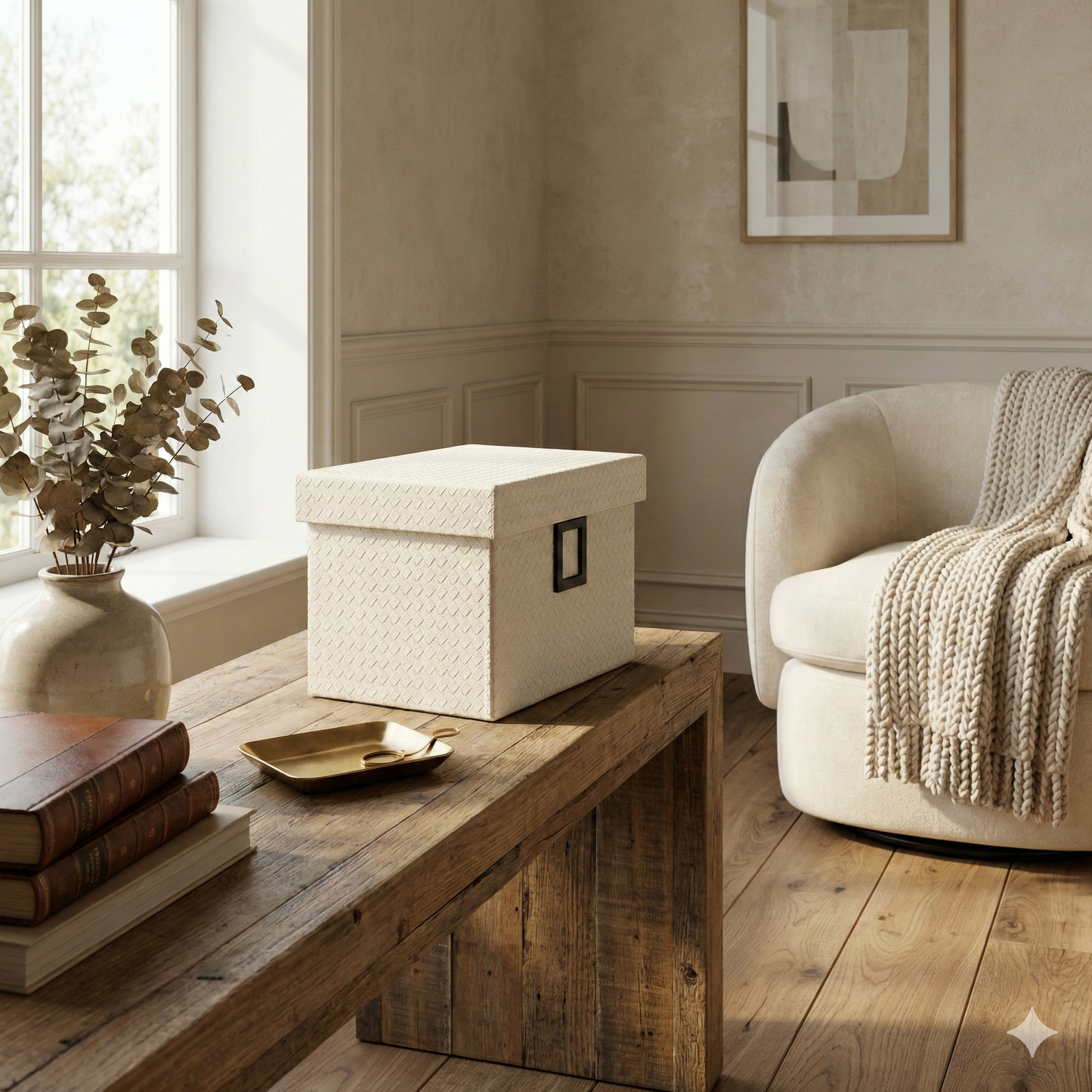 The Woven Valet Trunk – Petite Ivory