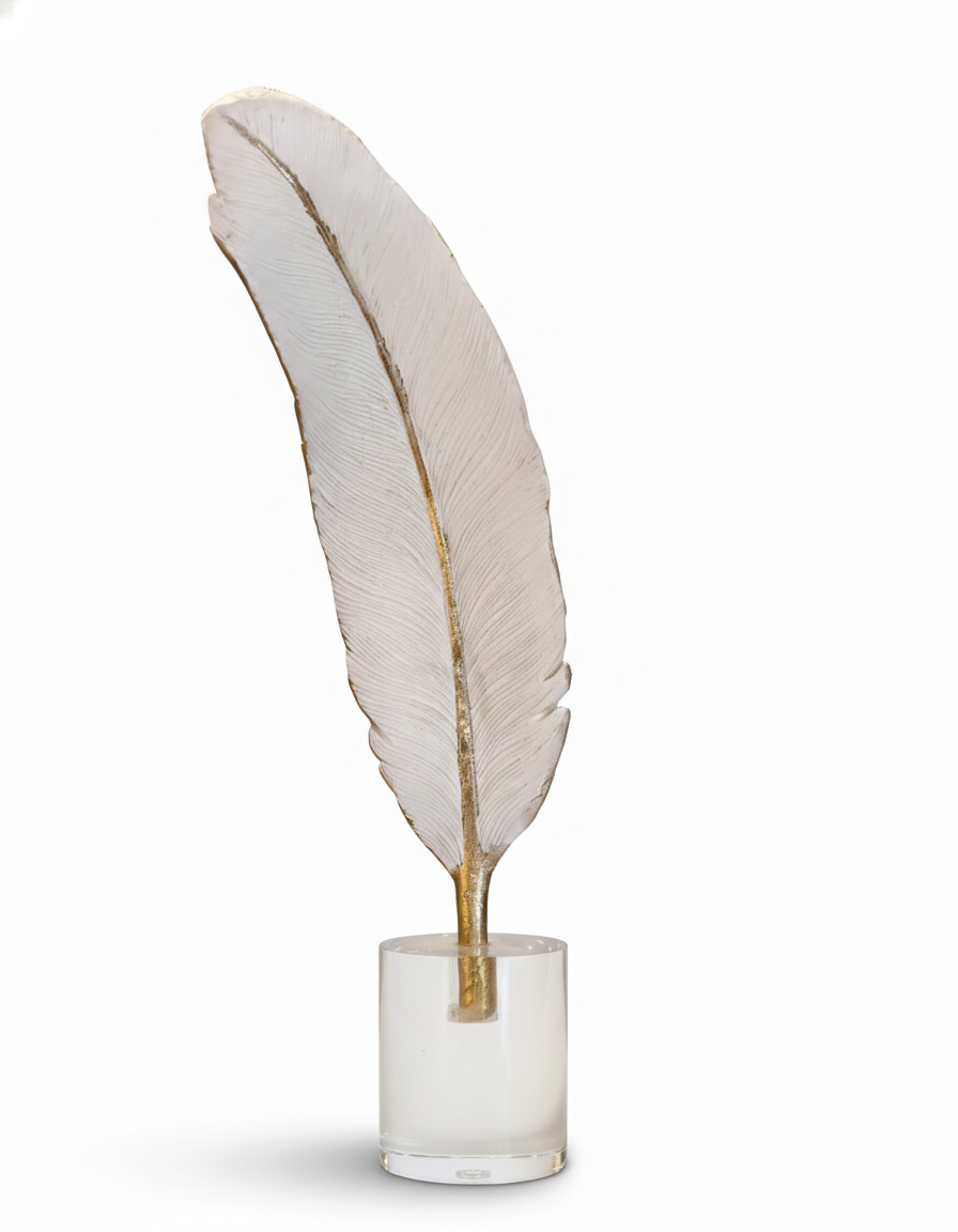 The Gilded Plume Sculpture