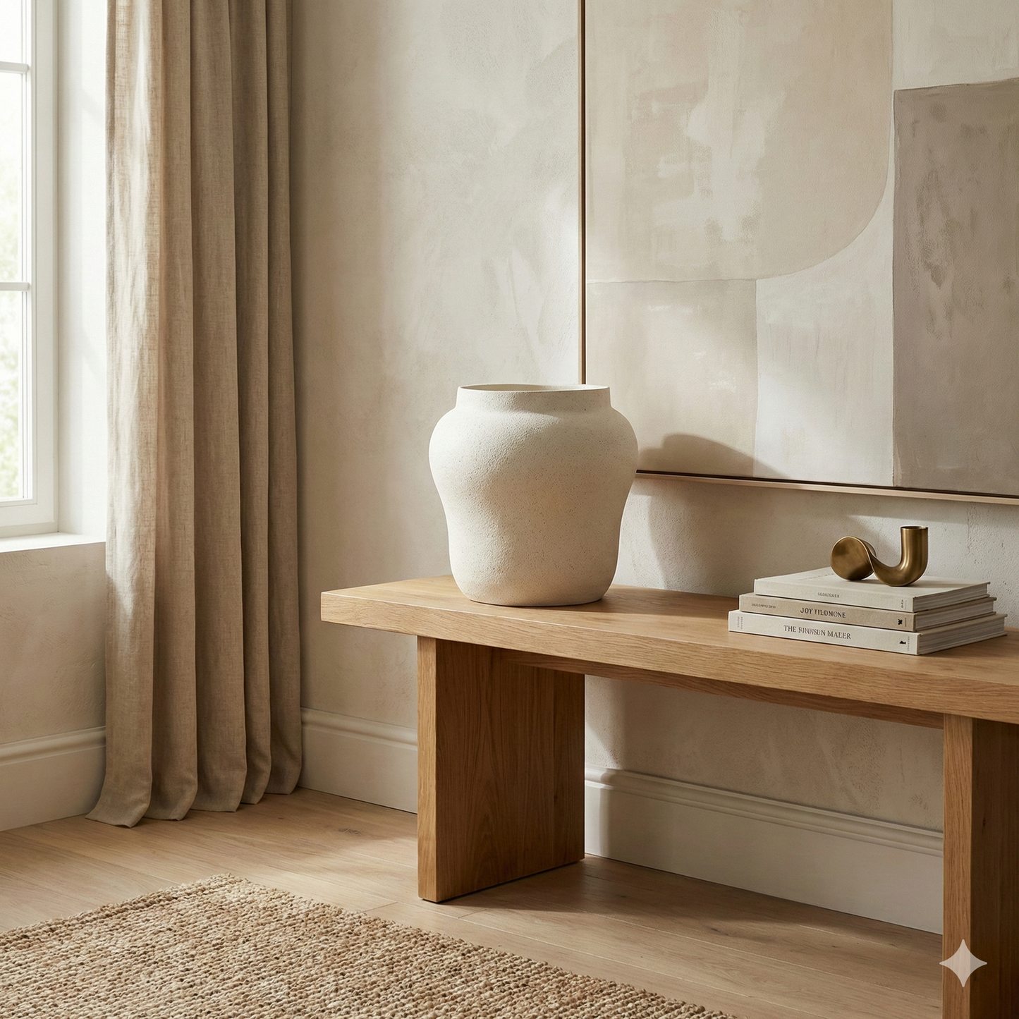 The Sand-Faced Vessel – White Ceramic