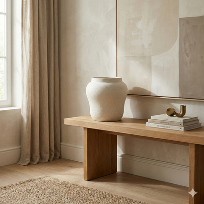 The Sand-Faced Vessel – White Ceramic
