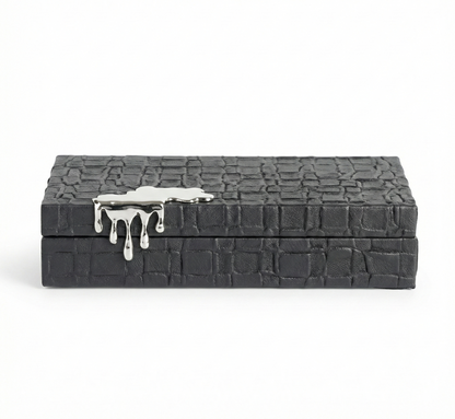 The Water Drop Decorative Box Dark Grey - M