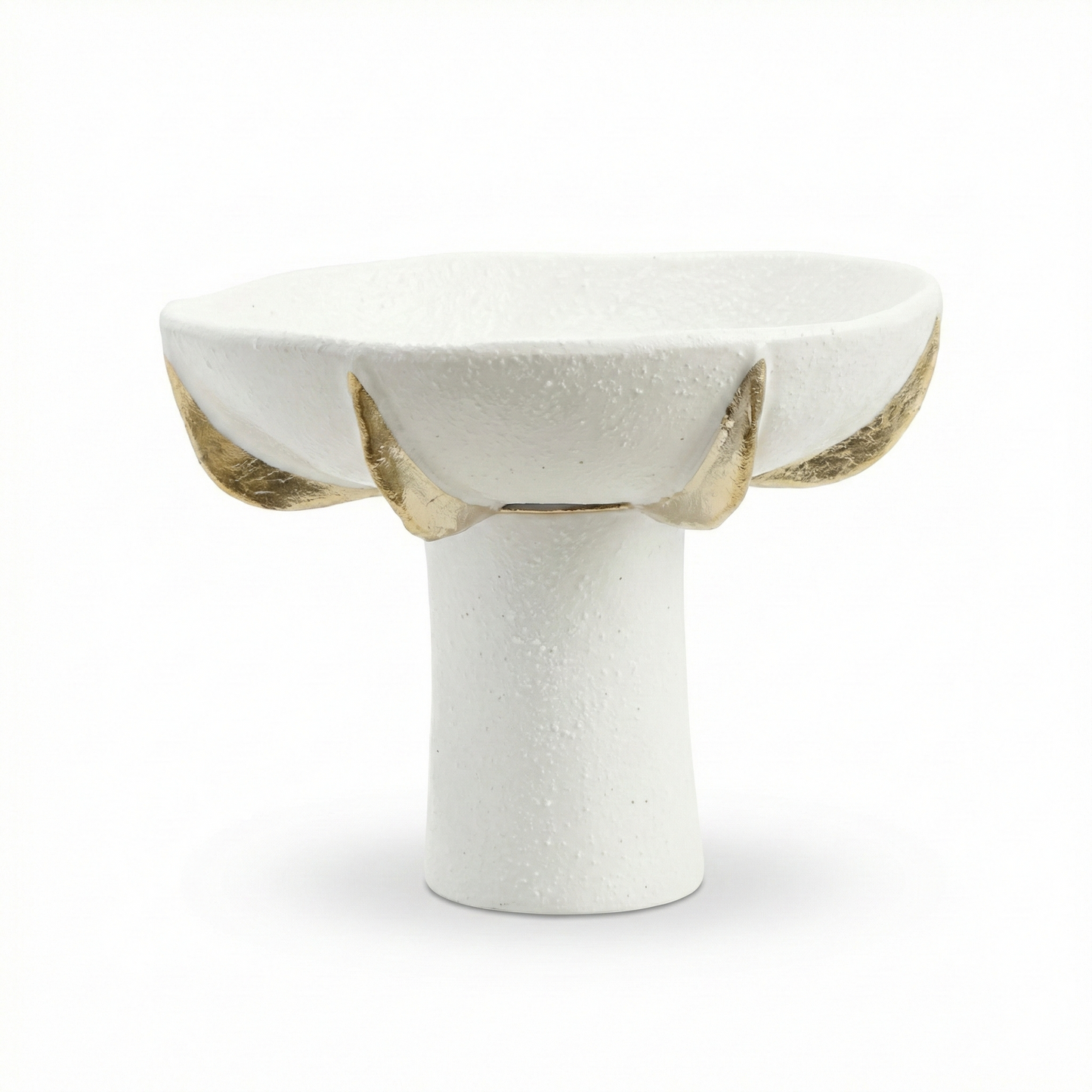 The Gilded Rim Pedestal Bowl