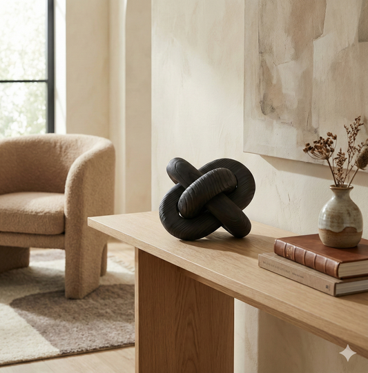 The Paulownia Knot – Matte Black Wood