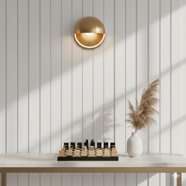 Simple Chess Set – Paulownia Wood &amp; Metal