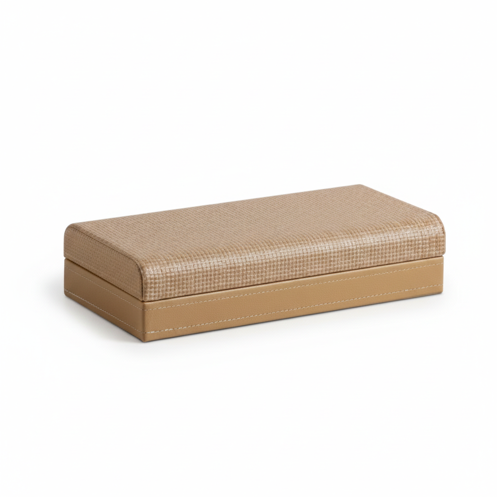 The Textured Valet Box – Saddle Coffee