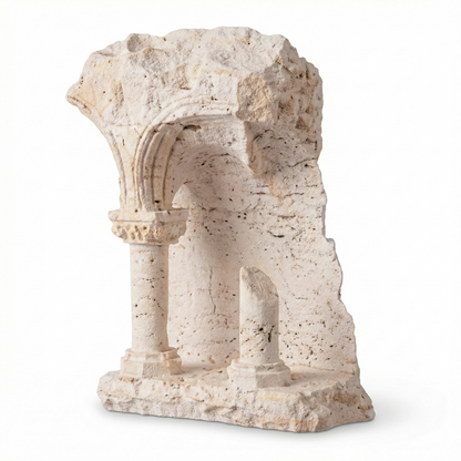 The Colosseum Arch | Yellow Cave Stone Artifact