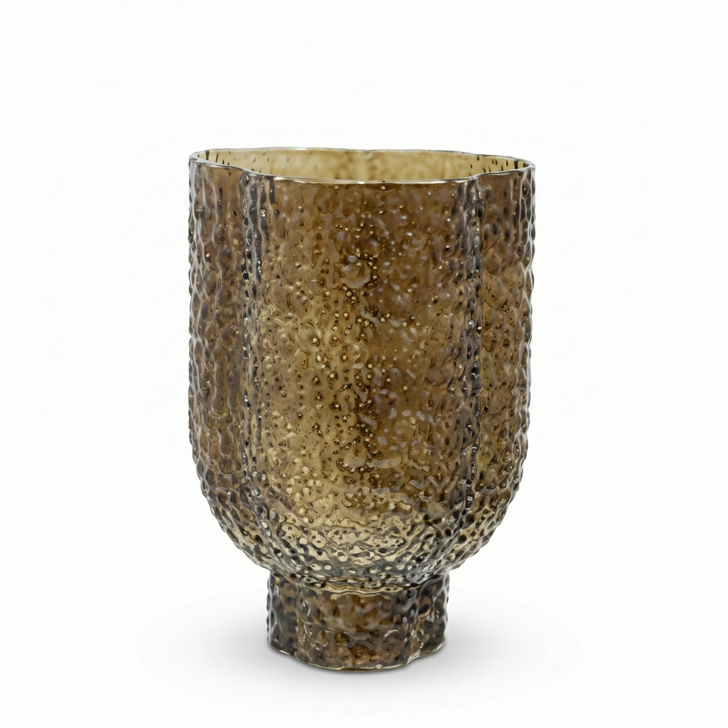 The Three Leaf Vase Brown - M