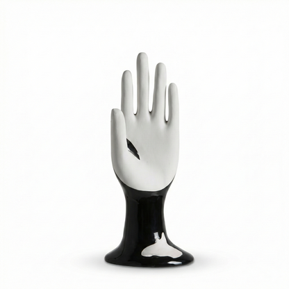 The Black Ceramic Palm Decor