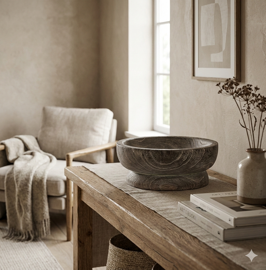 The Paulownia Drum Vessel - Ash Grey