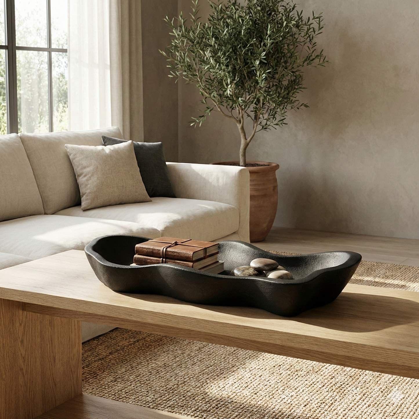 The Rectangular Wooden Tray (Black Paulownia)