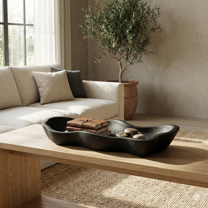 The Rectangular Wooden Tray (Black Paulownia)
