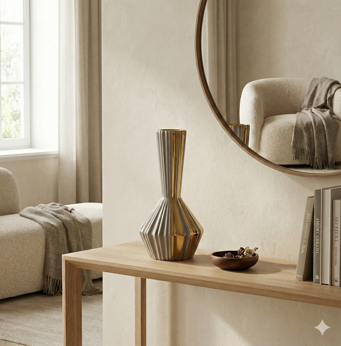 The Auric Meridian Vase