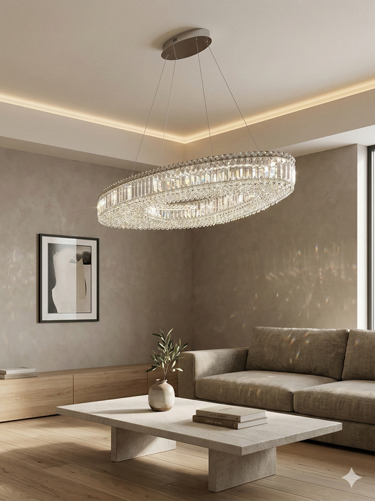 The Aura Oval Chandelier
