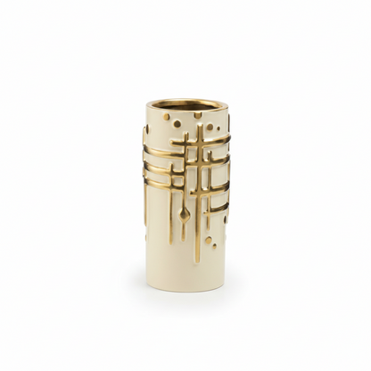 The Gold Metal Stamp Vase - S