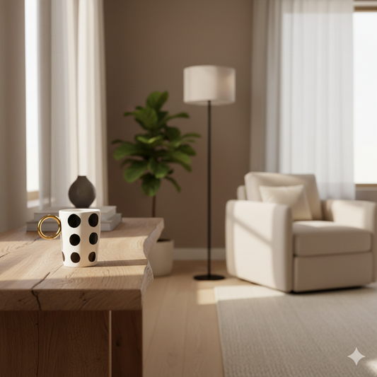 The Polka Dot Mug – Gold Edition