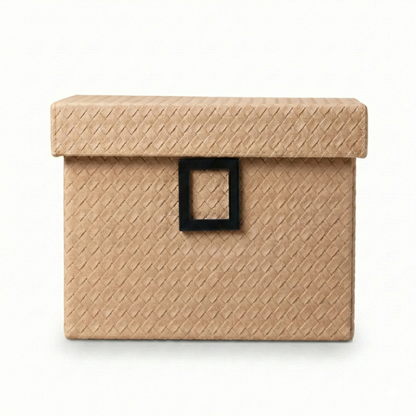 The Woven Valet Trunk – Saddle Tan