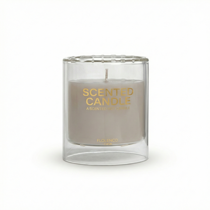 The Double Cup Wax Candle (White)