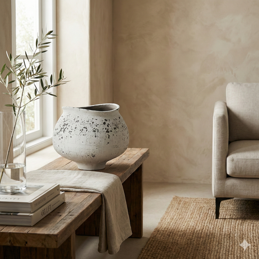The Mottled Plaid Vase-S