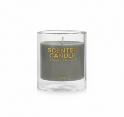 The Double Cup Wax Candle (Green)
