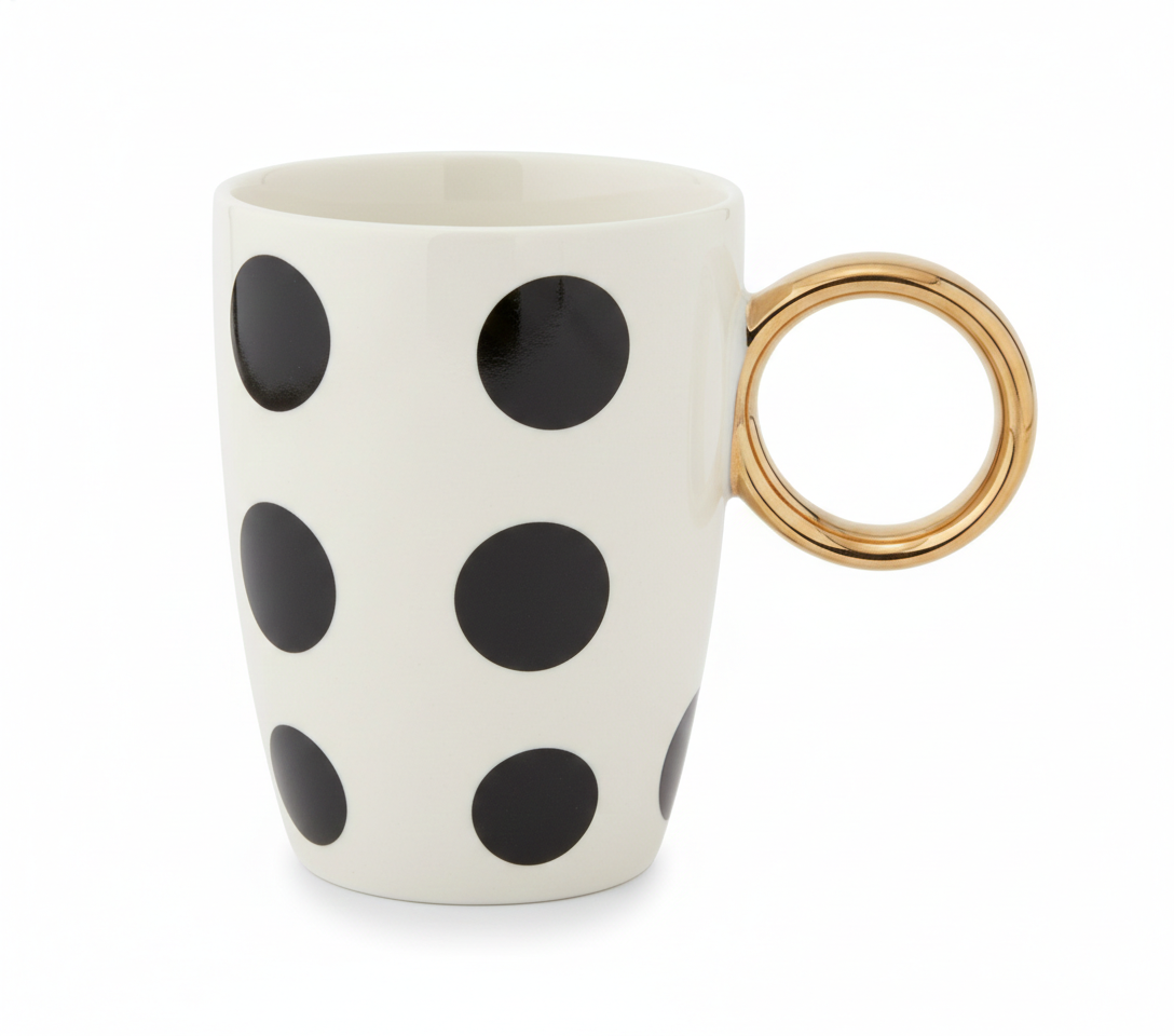 The Polka Dot Mug – Gold Edition