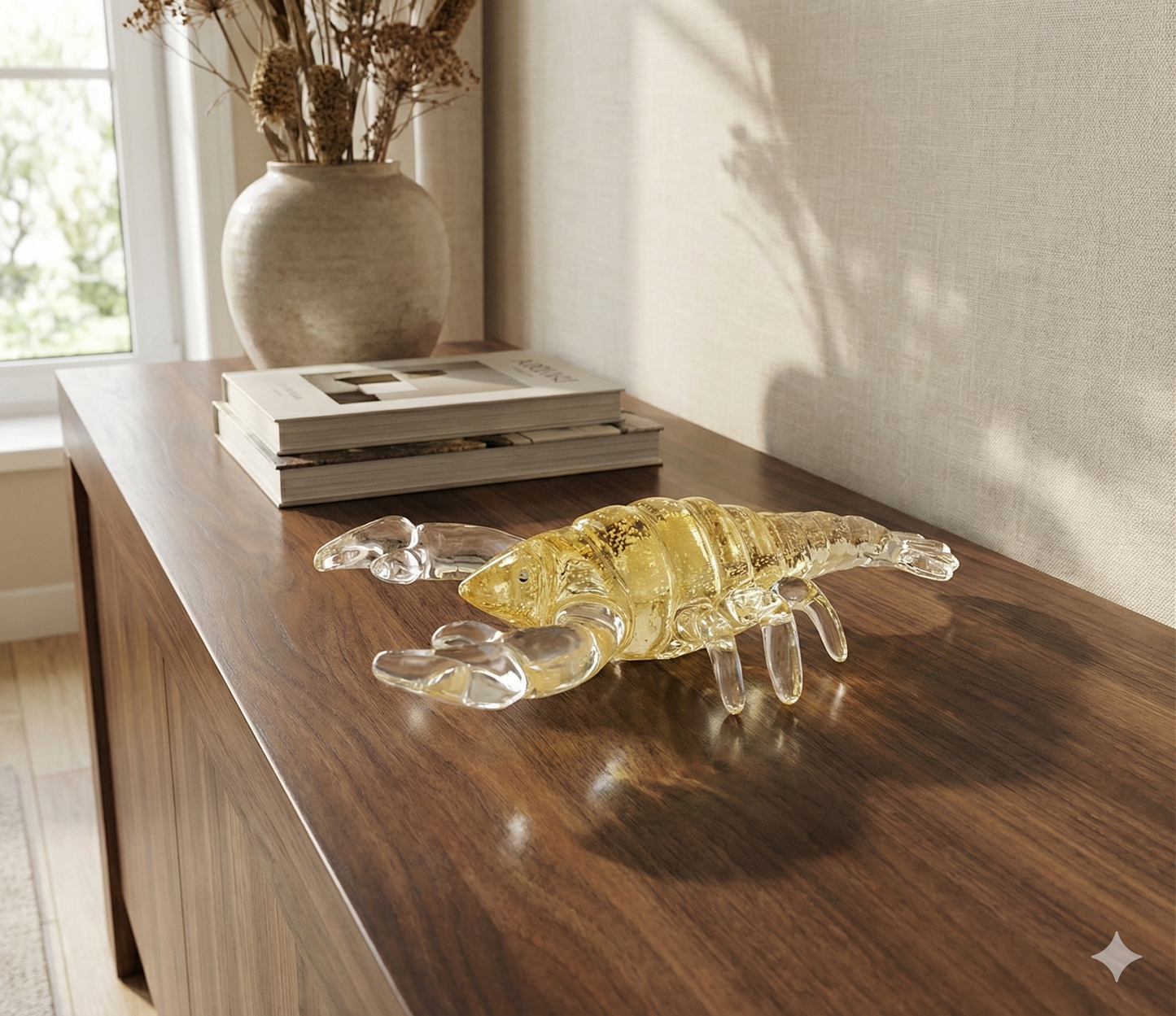 The Gilded Decapod Sculpture