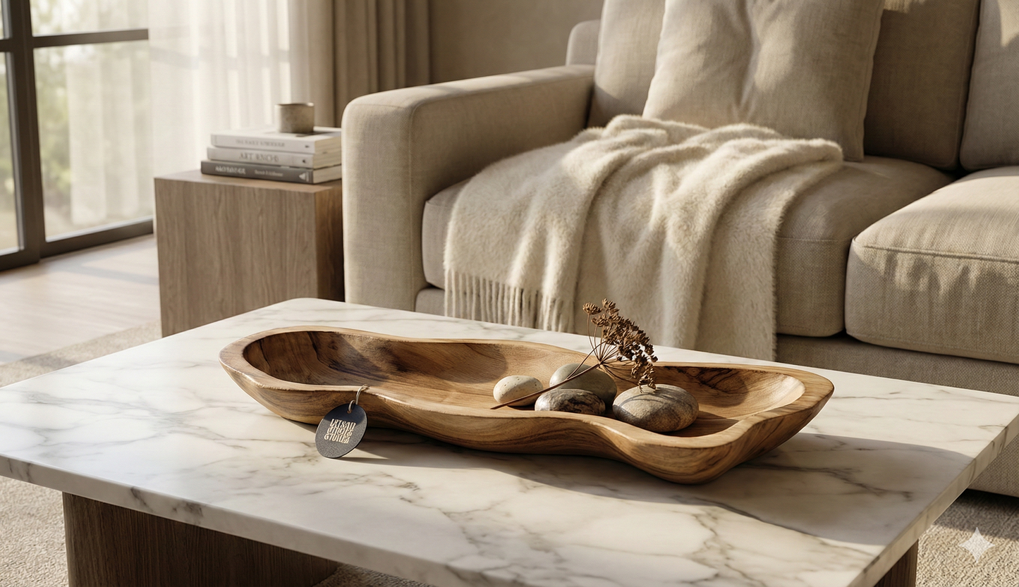 The Rectangular Wooden Tray (Wood Color)
