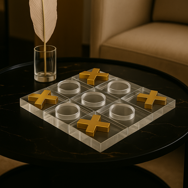 Acrylic Tic-Tac-Toe Game Set